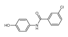 3-chloro-N-(4-hydroxyphenyl)benzamide结构式