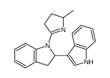 2-(1H-Indol-3-yl)-1-(5-methyl-1-pyrrolin-2-yl)indoline structure