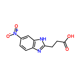 3-(5-NITRO-1 H-BENZOIMIDAZOL-2-YL)-PROPIONIC ACID structure