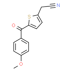 2-[5-(4-METHOXYBENZOYL)-2-THIENYL]ACETONITRILE structure