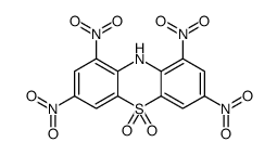 1,3,7,9-tetranitro-10H-phenothiazine 5,5-dioxide结构式