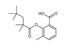 3-methyl-2-(2,2,4,4-tetramethylpentanoyloxy)benzoic acid Structure