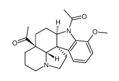 Aspidospermidin-20-one, 1-acetyl-17-methoxy- structure
