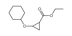 Ethyl cis-trans-2-Cyclohexyloxycyclopropanecarboxylate结构式