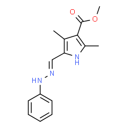 1H-Pyrrole-3-carboxylicacid,2,4-dimethyl-5-[(phenylhydrazono)methyl]-,methylester(9CI) picture