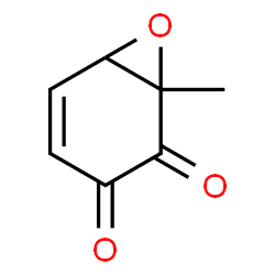 7-Oxabicyclo[4.1.0]hept-4-ene-2,3-dione,1-methyl- Structure