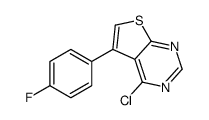 4-Chloro-5-(4-fluorophenyl)thieno[2,3-d]pyrimidine结构式