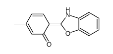 6-(3H-1,3-benzoxazol-2-ylidene)-3-methylcyclohexa-2,4-dien-1-one Structure