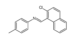 1-(2-chloronaphthalen-1-yl)-N-(4-methylphenyl)methanimine Structure