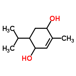 p-Menth-1-ene-3,6-diol Structure