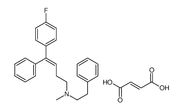 (Z)-but-2-enedioic acid,(Z)-4-(4-fluorophenyl)-N-methyl-4-phenyl-N-(2-phenylethyl)but-3-en-1-amine Structure