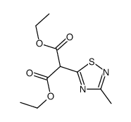 diethyl 2-(3-methyl-1,2,4-thiadiazol-5-yl)propanedioate Structure