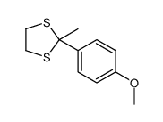 2-(4-methoxyphenyl)-2-methyl-1,3-dithiolane Structure
