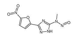 N-methyl-N-[5-(5-nitrofuran-2-yl)-1H-1,2,4-triazol-3-yl]nitrous amide结构式