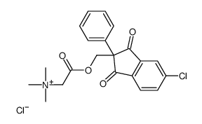 [2-[(5-chloro-1,3-dioxo-2-phenylinden-2-yl)methoxy]-2-oxoethyl]-trimethylazanium,chloride结构式