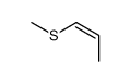(1E)-1-(Methylsulfanyl)-1-propene Structure