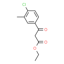 ETHYL (4-CHLORO-3-METHYLBENZOYL)ACETATE Structure