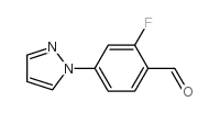 2-FLUORO-4-(1H-PYRAZOL-1-YL)BENZALDEHYDE Structure