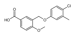 3-[(4-chloro-3-methylphenoxymethyl)]-4-methoxybenzoic acid结构式