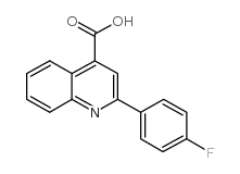 2-(4-fluoro-phenyl)-quinoline-4-carboxylic acid structure