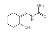 Hydrazinecarboxamide, 2- (2-methylcyclohexylidene)- structure