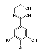 4-bromo-3,5-dihydroxy-N-(2-hydroxyethyl)benzamide Structure
