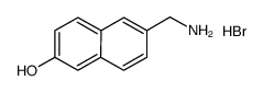 6-(aminomethyl)naphthalen-2-ol hydrobromide Structure