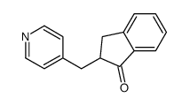 2-(pyridin-4-ylmethyl)-2,3-dihydroinden-1-one结构式