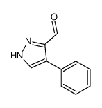 4-phenyl-1H-pyrazole-5-carbaldehyde结构式