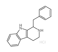 1H-Pyrido[3,4-b]indole, 2,3,4,9-tetrahydro-1-(phenylmethyl)-, monohydrochloride Structure