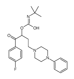 [1-(4-fluorophenyl)-1-oxo-4-(4-phenylpiperazin-1-yl)butan-2-yl] N-tert-butylcarbamate Structure