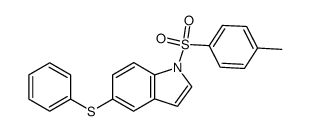 5-(phenylthio)-1-tosyl-1H-indole结构式