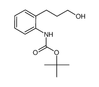 1-tert-butoxycarbonylamino-2-(3-hydroxypropyl)benzene结构式