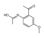 N-(2-acetyl-4-methoxyphenyl)acetamide结构式