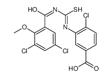 4-CHLORO-3-[[[(3,5-DICHLORO-2-METHOXYBENZOYL)AMINO]THIOXOMETHYL]AMINO]-BENZOIC ACID picture