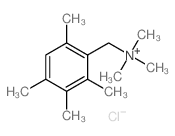 trimethyl-[(2,3,4,6-tetramethylphenyl)methyl]azanium Structure
