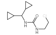 3-(2-chloroethyl)-1-(dicyclopropylmethyl)urea structure