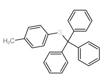 1-methyl-4-tritylsulfanyl-benzene结构式