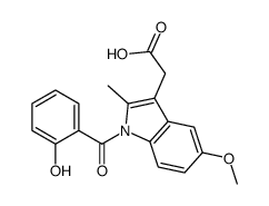 2-[1-(2-hydroxybenzoyl)-5-methoxy-2-methylindol-3-yl]acetic acid结构式