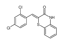 2-[(2,4-dichlorophenyl)methylidene]-4H-1,4-benzothiazin-3-one Structure