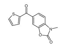 3-methyl-6-(thiophene-2-carbonyl)-1,3-benzoxazol-2-one Structure