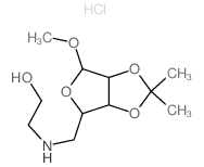 2-[(2-methoxy-7,7-dimethyl-3,6,8-trioxabicyclo[3.3.0]oct-4-yl)methylamino]ethanol structure