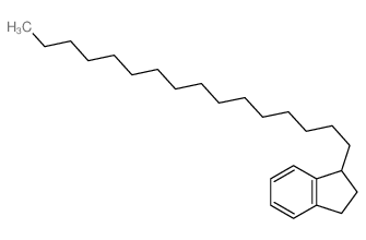 1-(2,3-dihydro-1H-inden-1-yl)hexadecane structure
