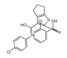 2-[(2-chlorobenzoyl)amino]-N-(4-chlorophenyl)-5,6-dihydro-4H-cyclopenta[b]thiophene-3-carboxamide Structure