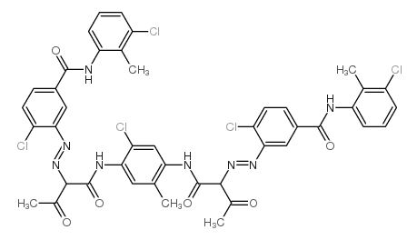3,3'-[(2-chloro-5-methyl-p-phenylene)bis[imino(1-acetyl-2-oxoethylene)azo]]bis[4-chloro-N-(3-chloro-o-tolyl)benzamide] picture