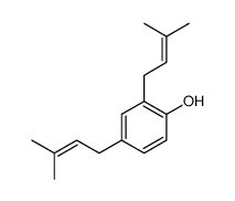2,4-bis(3-methylbut-2-enyl)phenol结构式