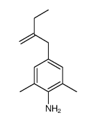 2,6-dimethyl-4-(2-methylidenebutyl)aniline结构式