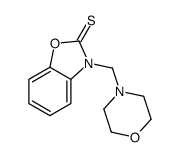 3-(morpholin-4-ylmethyl)-1,3-benzoxazole-2-thione Structure