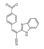 1H-Benzimidazol-2-acetonitrile, alpha((4-nitrophenyl)methylene)- Structure