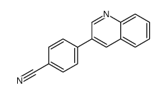 4-(3-Quinolinyl)benzonitrile结构式